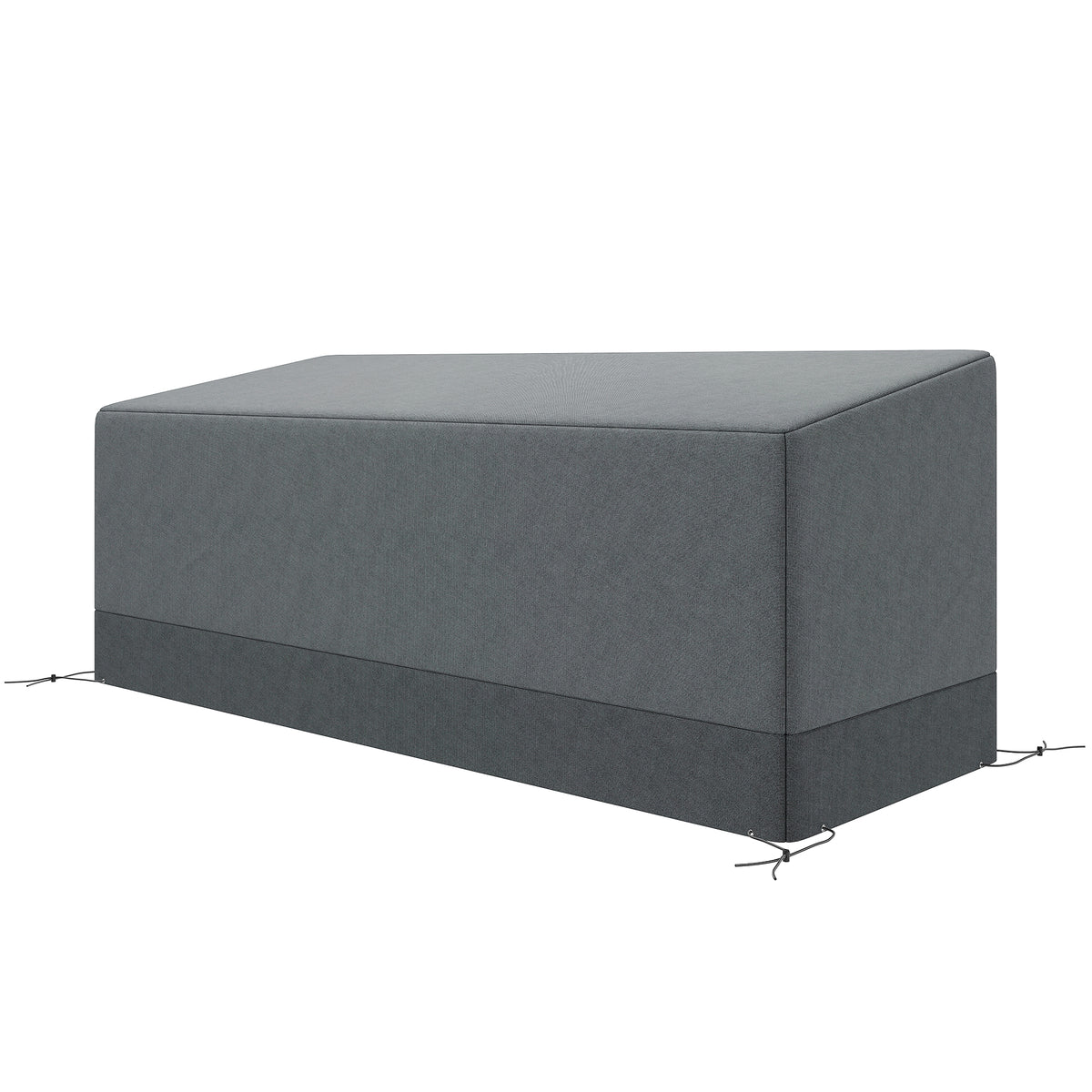 Patio Furniture Covers Waterproof for 3 Seater Sofa, 600D Heavy Duty Oxford Outdoor Patio Cover, 75" x 28.3" x 29.9", Grey