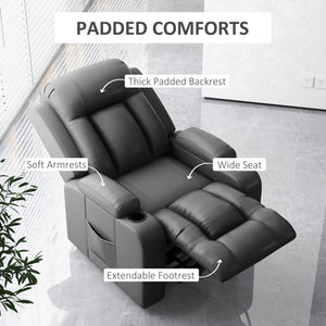 Power Lift Recliner Chair for Elderly, PU Leather Electric Recliner Chair with Footrest, Remote Control – view 19