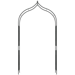 8.7FT Garden Arch Trellis, Outdoor Wedding Arbor for Ceremony with Scrollwork Design for Climbing Roses, Vines and Plants