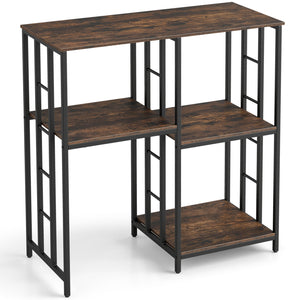 4-Tier Heavy-Duty Kitchen Baker's Rack- Brown