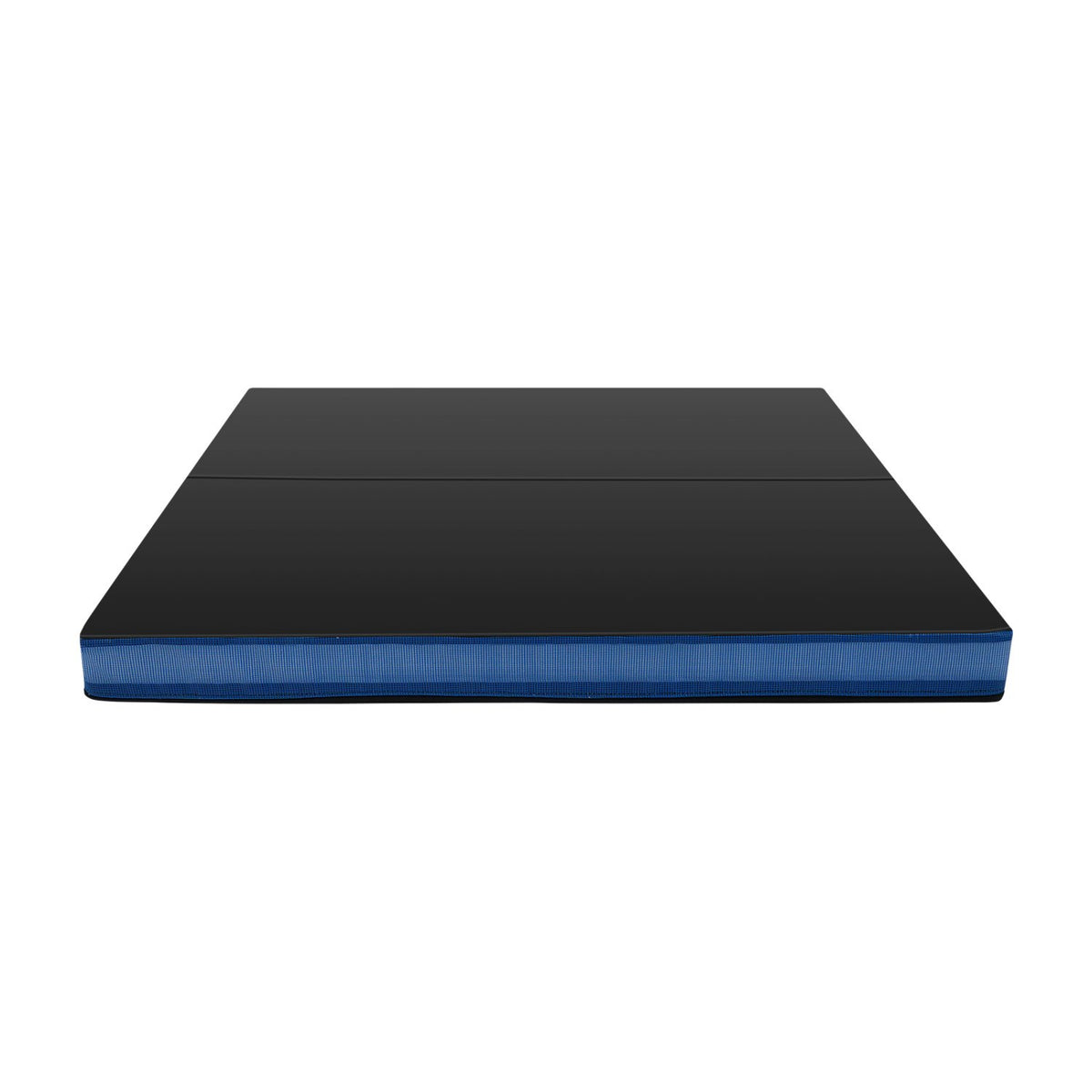 4ft x 4ft x 4in Bi-Folding Gymnastic Tumbling Mat with Handles and Cover-Black view 4
