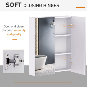 Wall Mount Medicine Cabinet with Mirror, Bathroom Mirror Cabinet Storage Organizer with Adjustable Shelf – view 5