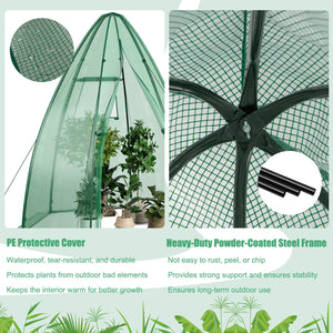 5.5 x 5.5 x 6 Feet Portable Mini Greenhouse with All-Weather PE Cover view 8