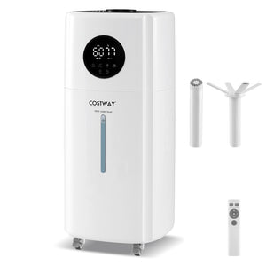 5.5Gal Humidifier with 360° Nozzles and Wheels for Large Room-White view 2