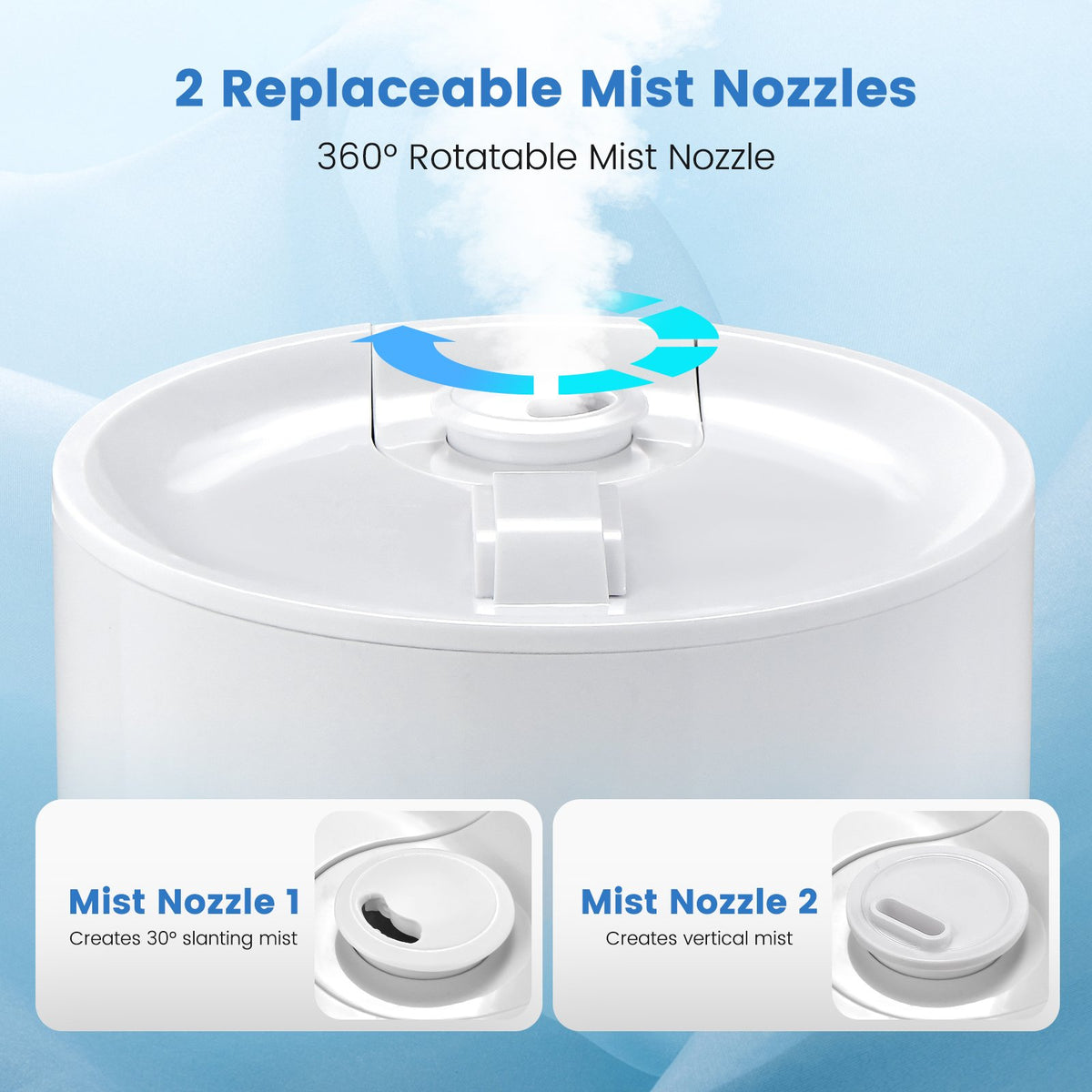 5.5L Cool Mist Humidifiers with Remote Control and 12 Hours Timer view 6