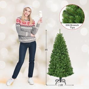 Artificial Premium Hinged Christmas Tree-4 ft view 4