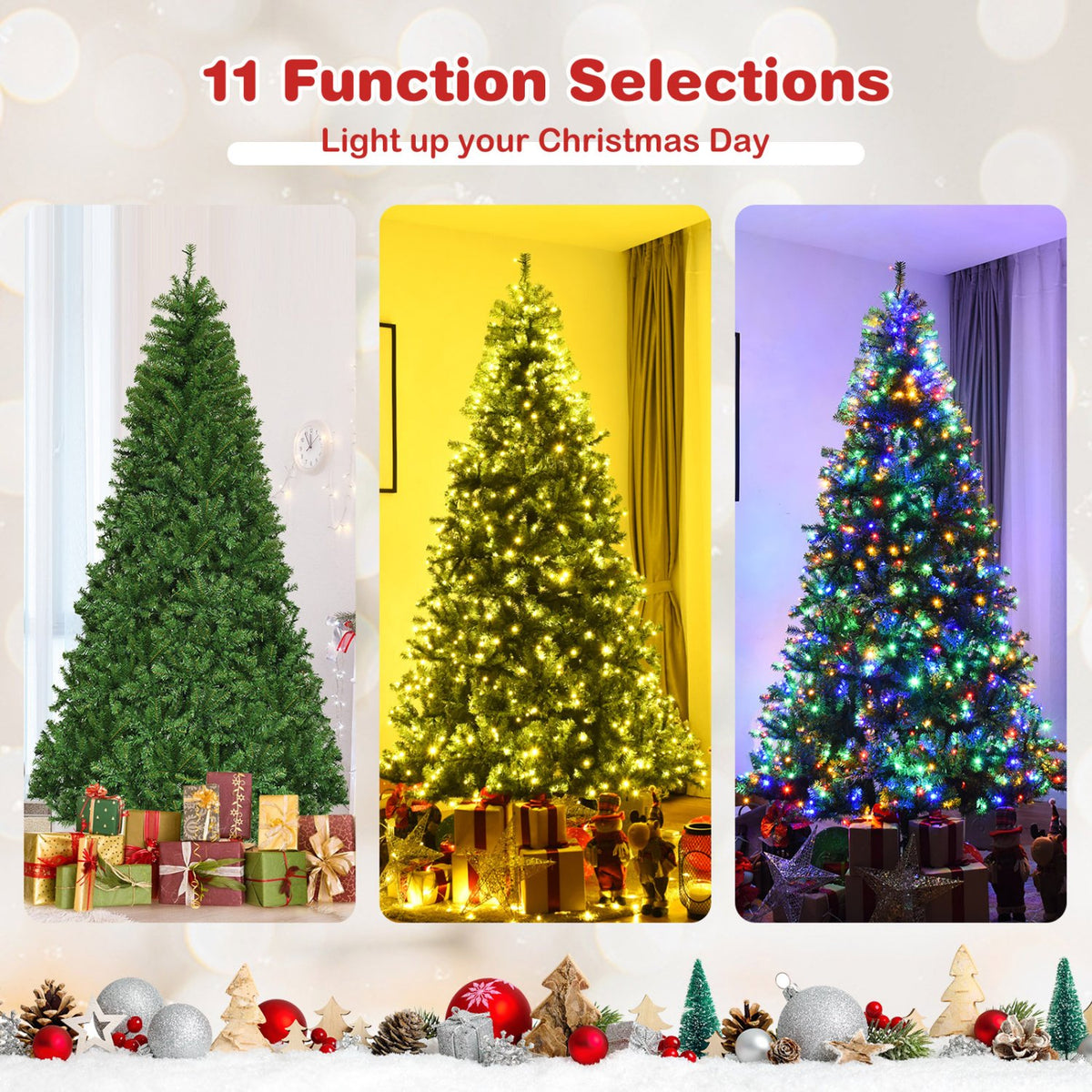Artificial Premium Hinged Christmas Tree-8 Feet view 5