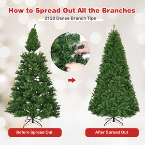 Artificial Premium Hinged Christmas Tree-8 Feet view 8