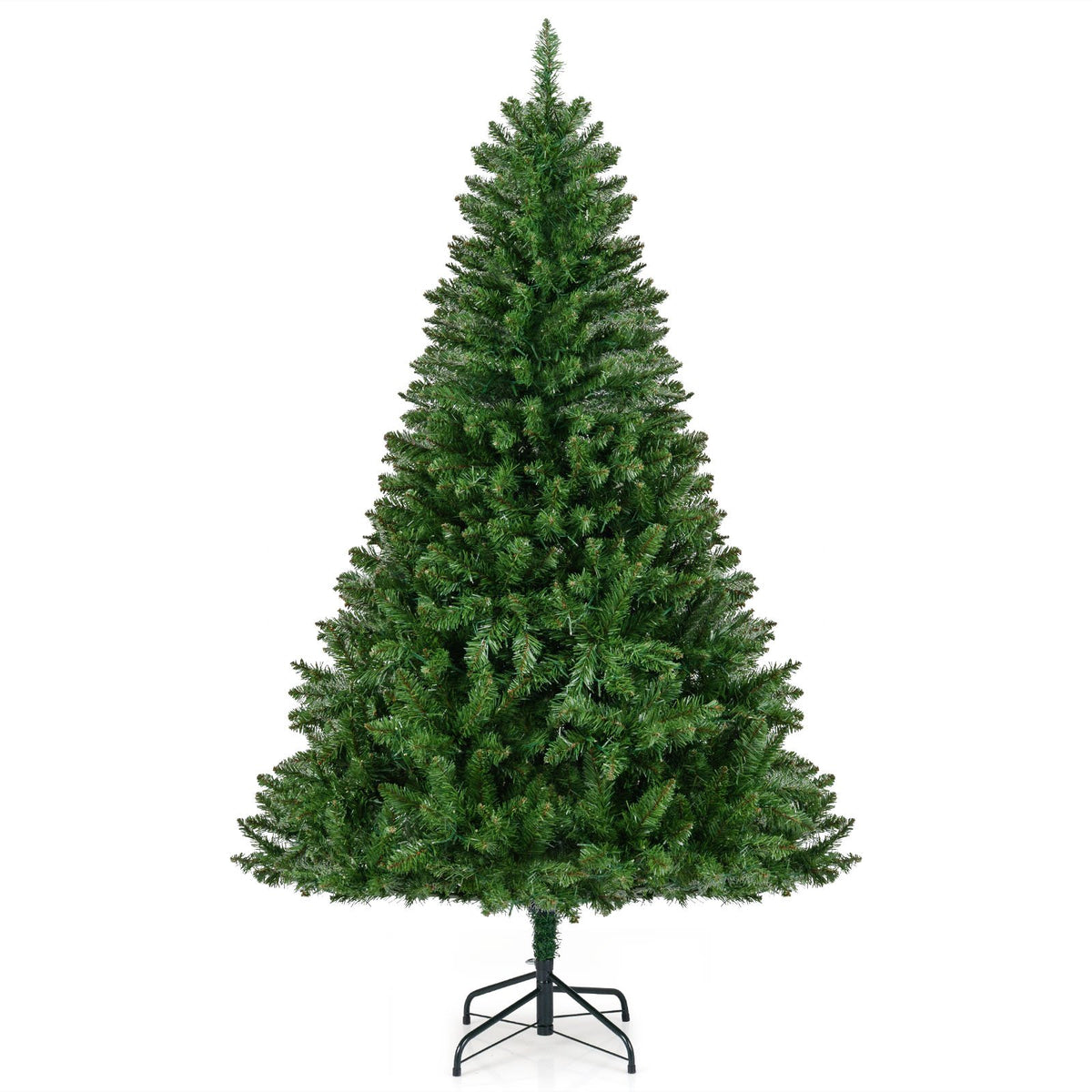 5/6/7 Feet Artificial Christmas Tree Hinged Xmas Tree with 7 Lighting Modes-6 Feet view 4