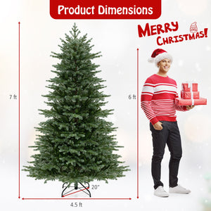 5/6/7 Feet Artificial Christmas Tree with 1426/2116/3156 Lush PVC and 200/300/400 Warm White LED Lights-L view 5