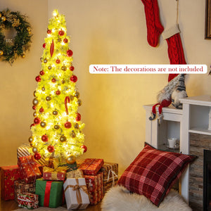 5/6/7 FT Whimsical Christmas Tree with Bendable Top and 216/290/366 Branch-5 FT view 3