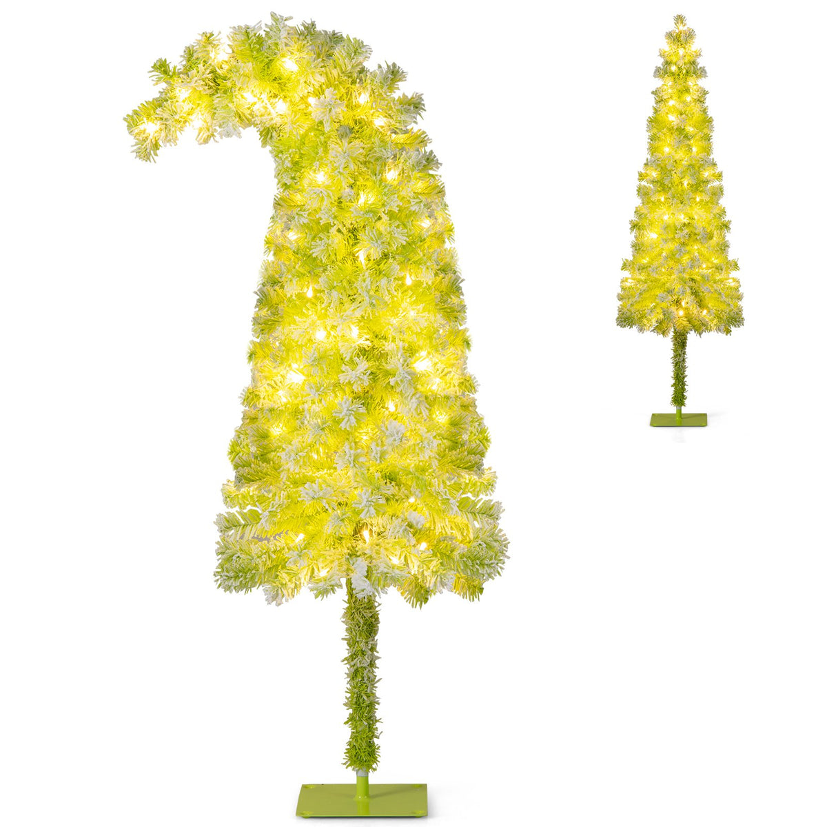 5/6/7 FT Whimsical Christmas Tree with Bendable Top and 216/290/366 Branch-5 FT view 4