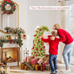 5/6/7 FT Whimsical Christmas Tree with Bendable Top and 216/290/366 Branch-5 FT view 7