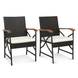 5/7-Piece Outdoor Dining Set with Acacia Wood Table-6 Pieces + view 7