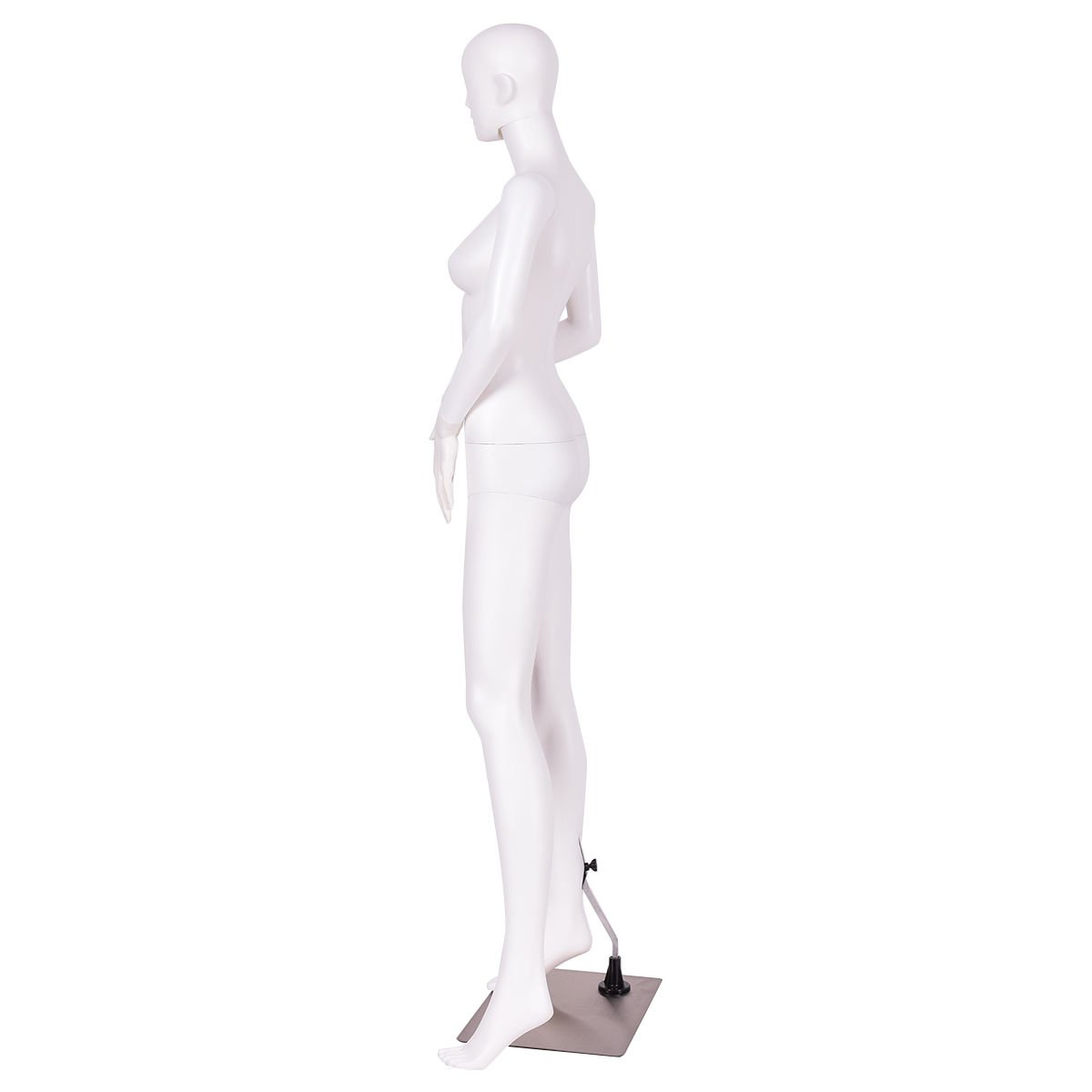 5.8 Feet Plastic Female Mannequin Adjustable Detachable Manikin with Metal Stand view 3