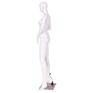5.8 Feet Plastic Female Mannequin Adjustable Detachable Manikin with Metal Stand view 3