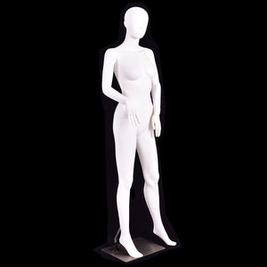 5.8 Feet Plastic Female Mannequin Adjustable Detachable Manikin with Metal Stand view 5
