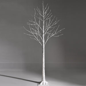5 Feet Pre-lit White Twig Birch Tree with 72 LED Lights for Christmas view 8