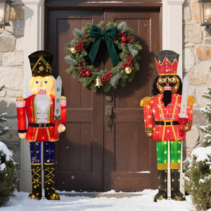 5 FT Giant Nutcracker with Glitter Sword for Outdoor view 6