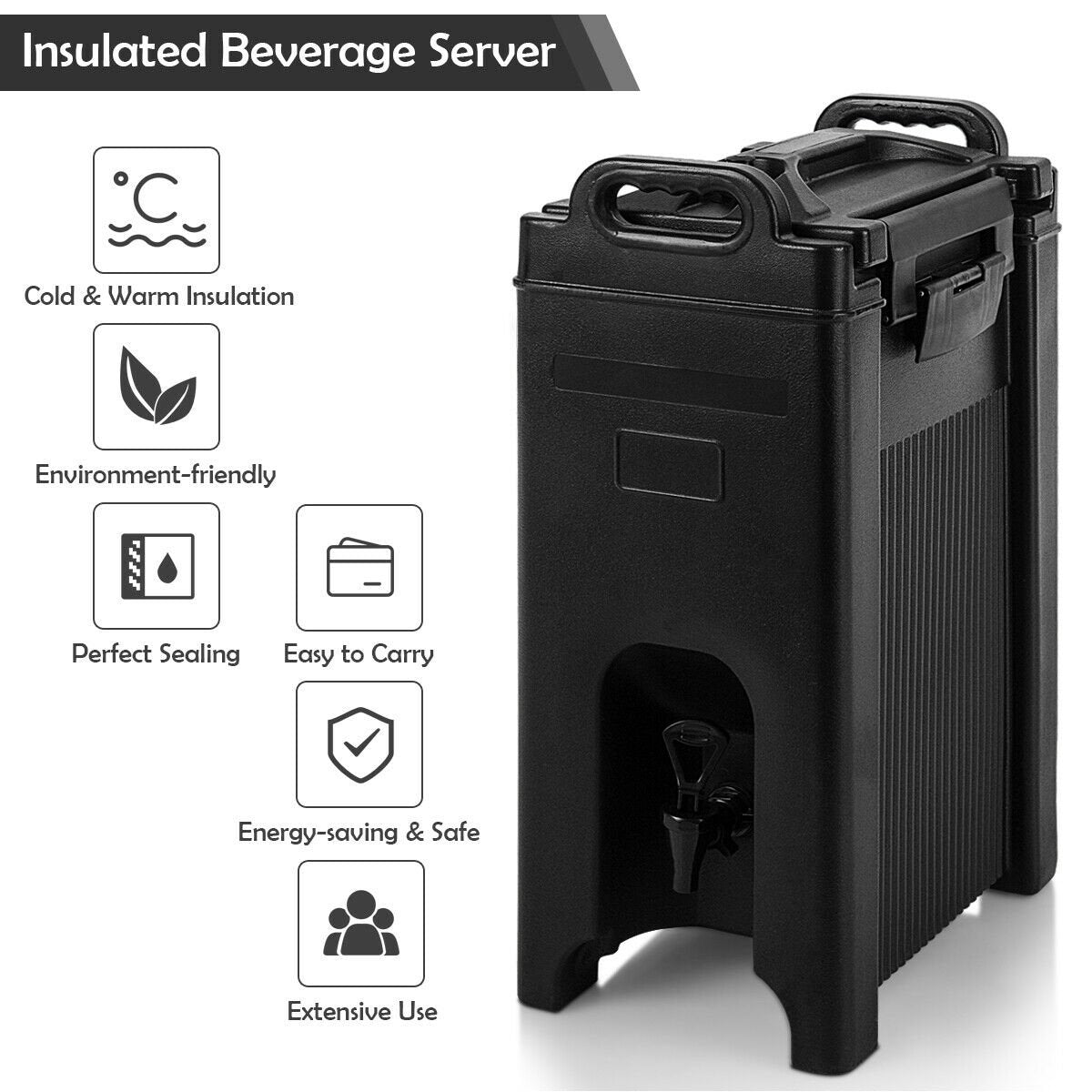 5 Gallon Insulated Beverage Server Dispenser view 7