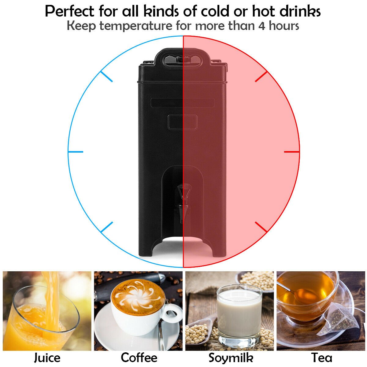 5 Gallon Insulated Beverage Server Dispenser view 8