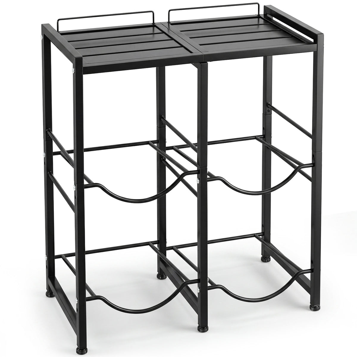 5 Gallon Water Jug Holder for 4 Bottles-Black view 4