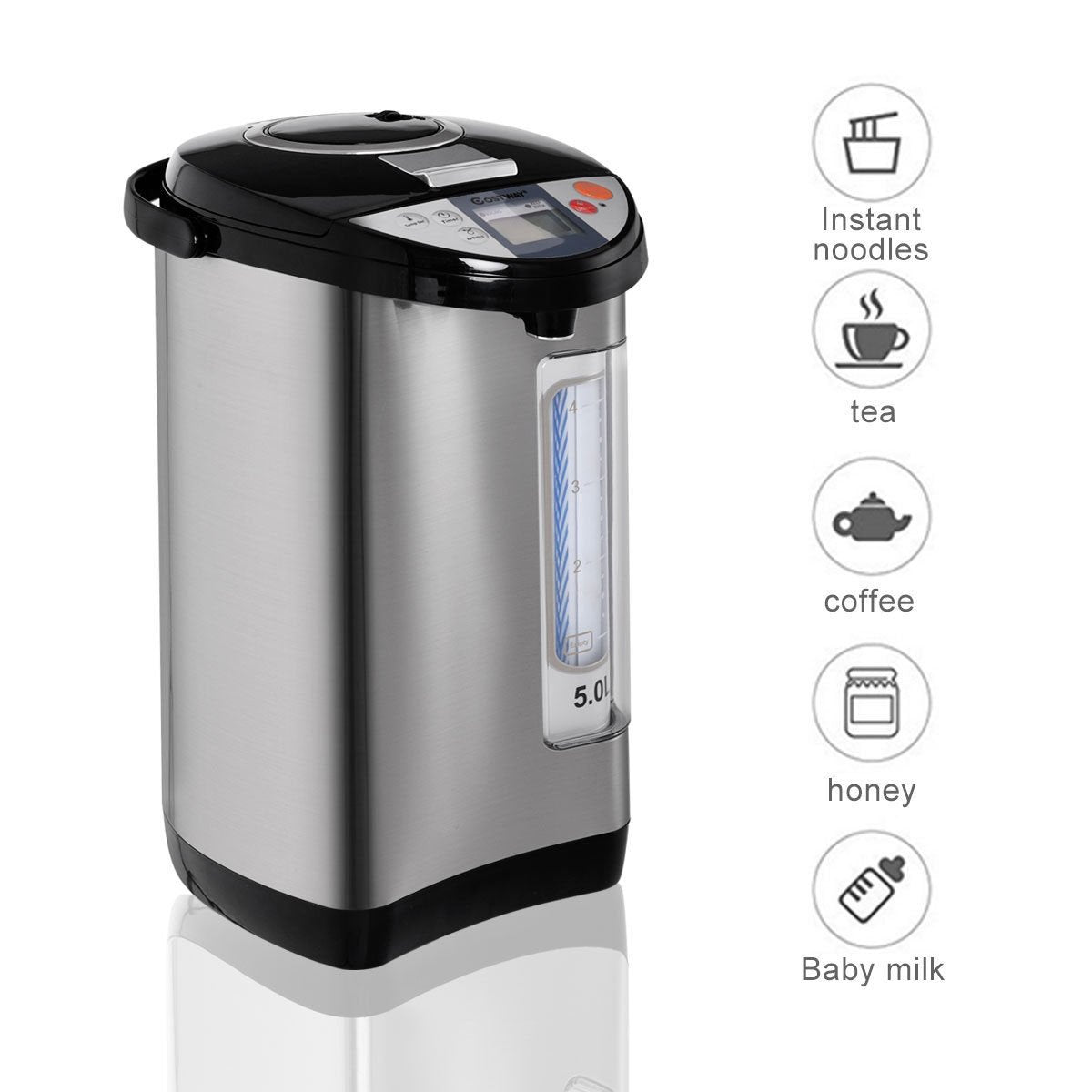5-liter Electric LCD Water Boiler and Warmer view 6