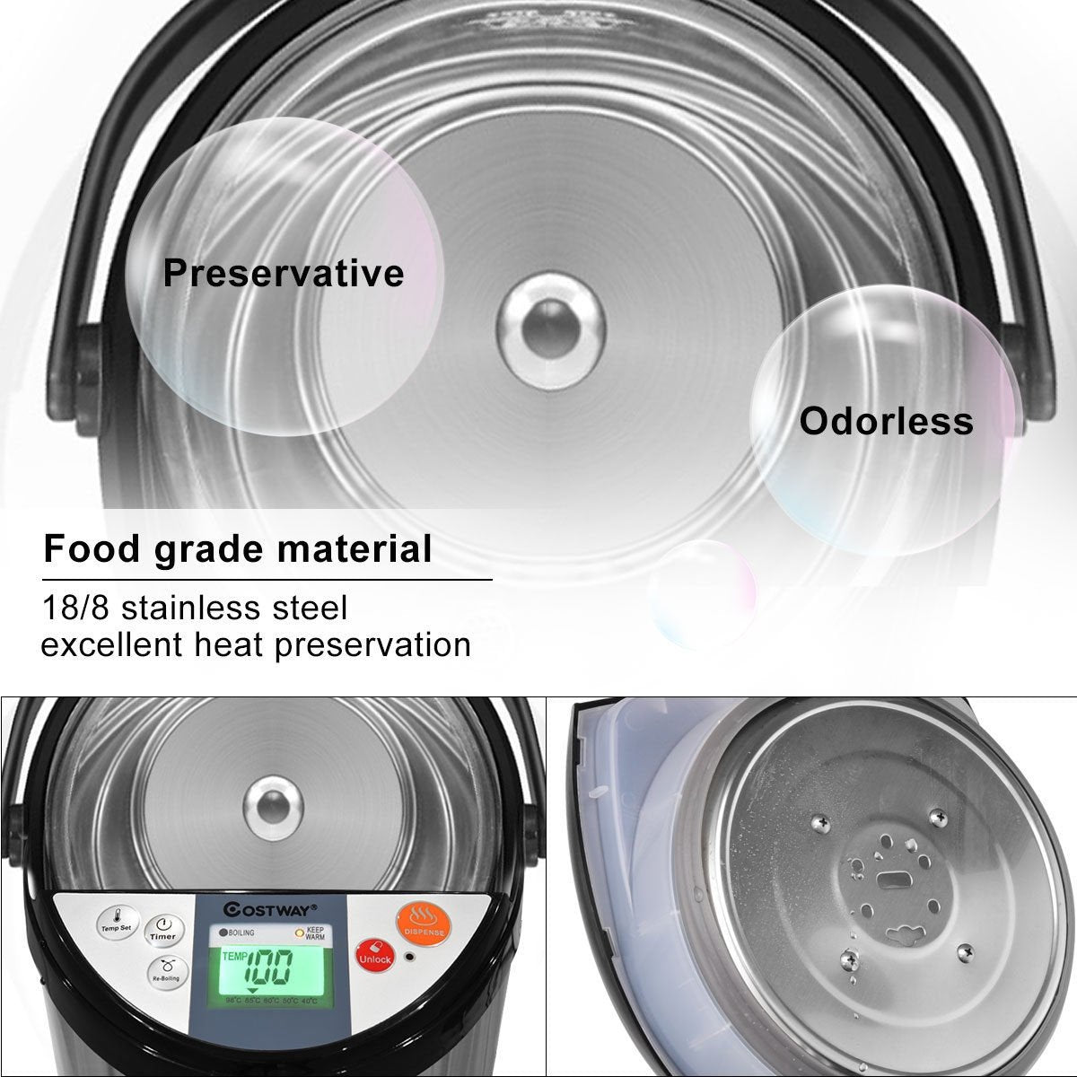 5-liter Electric LCD Water Boiler and Warmer view 9