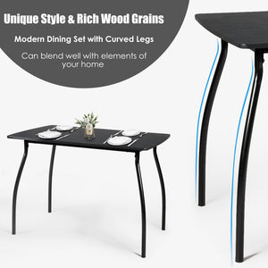 5 Pieces Dining Table Set with 4 Chairs view 8