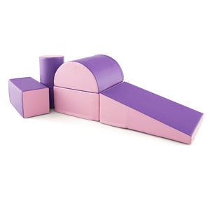 5-Piece Kids Climb and Crawl Activity Playset-Purple view 7