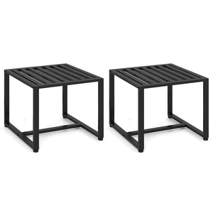 5 Pieces Living Room Set with 2 Accent Chairs and 2 Coffee Tables-Brown view 6