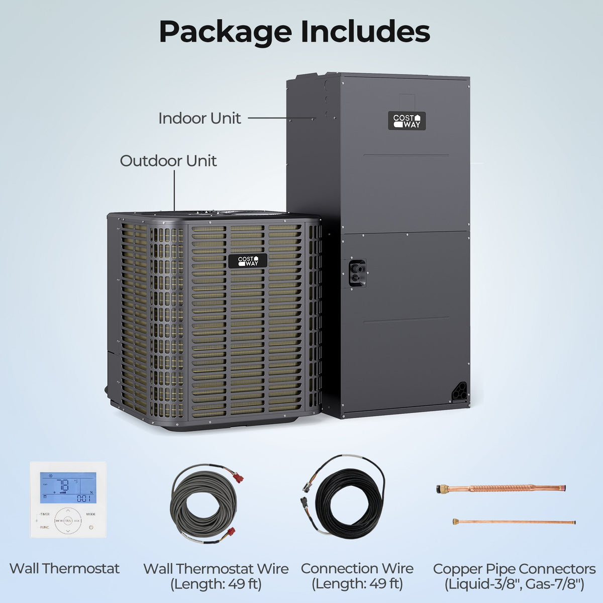 5 Ton 17 SEER2 High-Performance Heat Pump System (Operates down to -15°C) view 9