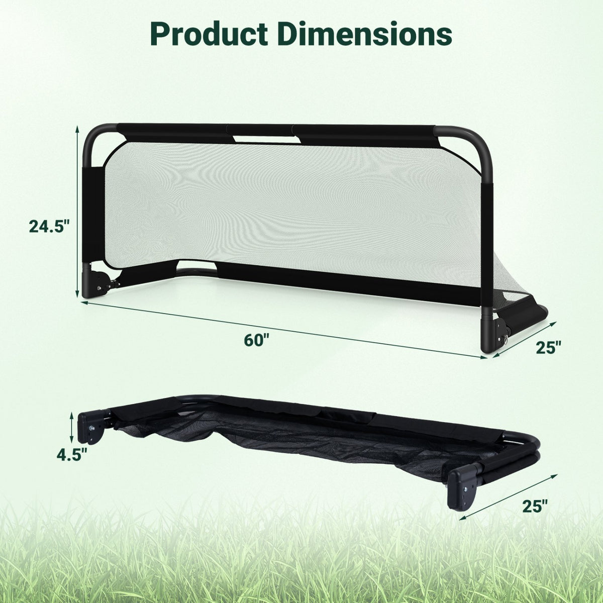 5 x 3 FT Portable Pop-up Football Training Equipment with Net view 5