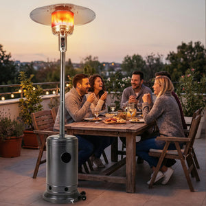 50 000 BTU Patio Propane Gas Heater with Stainless Steel Burner-Gray view 5