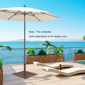 50 LBS Weighted 24 Inch Square Patio Umbrella Base view 2