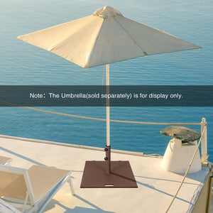 50 LBS Weighted 24 Inch Square Patio Umbrella Base view 3