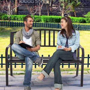 50 Inch Patio Garden Bench Loveseats for Outdoor view 3