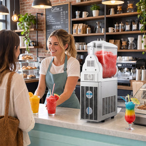 507 oz Commercial Slushy Machine Single Tank No Ice Needed-Silver view 3
