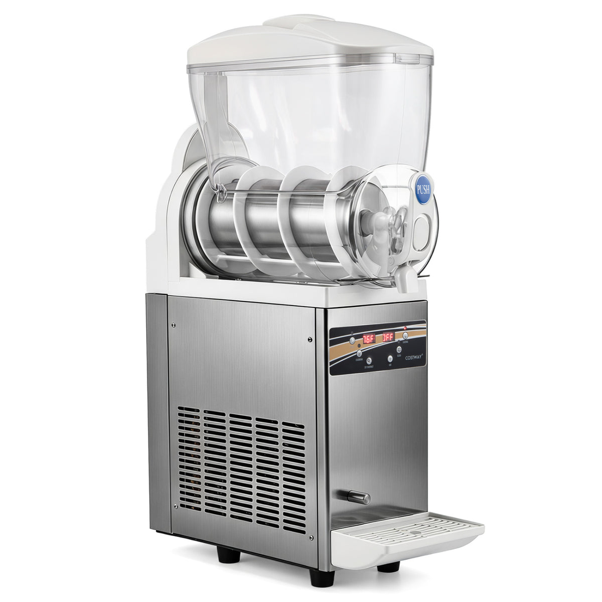 507 oz Commercial Slushy Machine Single Tank No Ice Needed-Silver view 6