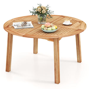 53 Inch Outdoor Acacia Wood Dining Table for 4-6 People view 4