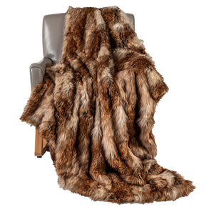 540GSM Soft Plush Fuzzy Luxury Faux Raccoon Fur Blanket for Bed-M view 4