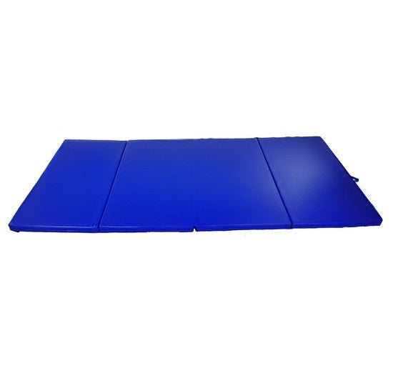 Soozier 4'x8'x2" Folding Gymnastics Tumbling Mat, Exercise Mat with Carrying Handles for Yoga, MMA, Martial Arts, Stretching, Core Workouts