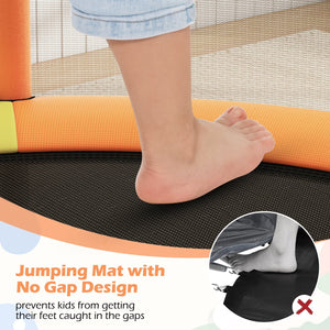 55 inches Kids Trampoline Gift for for 3-6 Years Old Boys and Girls-Green view 6