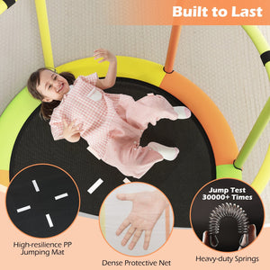 55 inches Kids Trampoline Gift for for 3-6 Years Old Boys and Girls-Green view 7