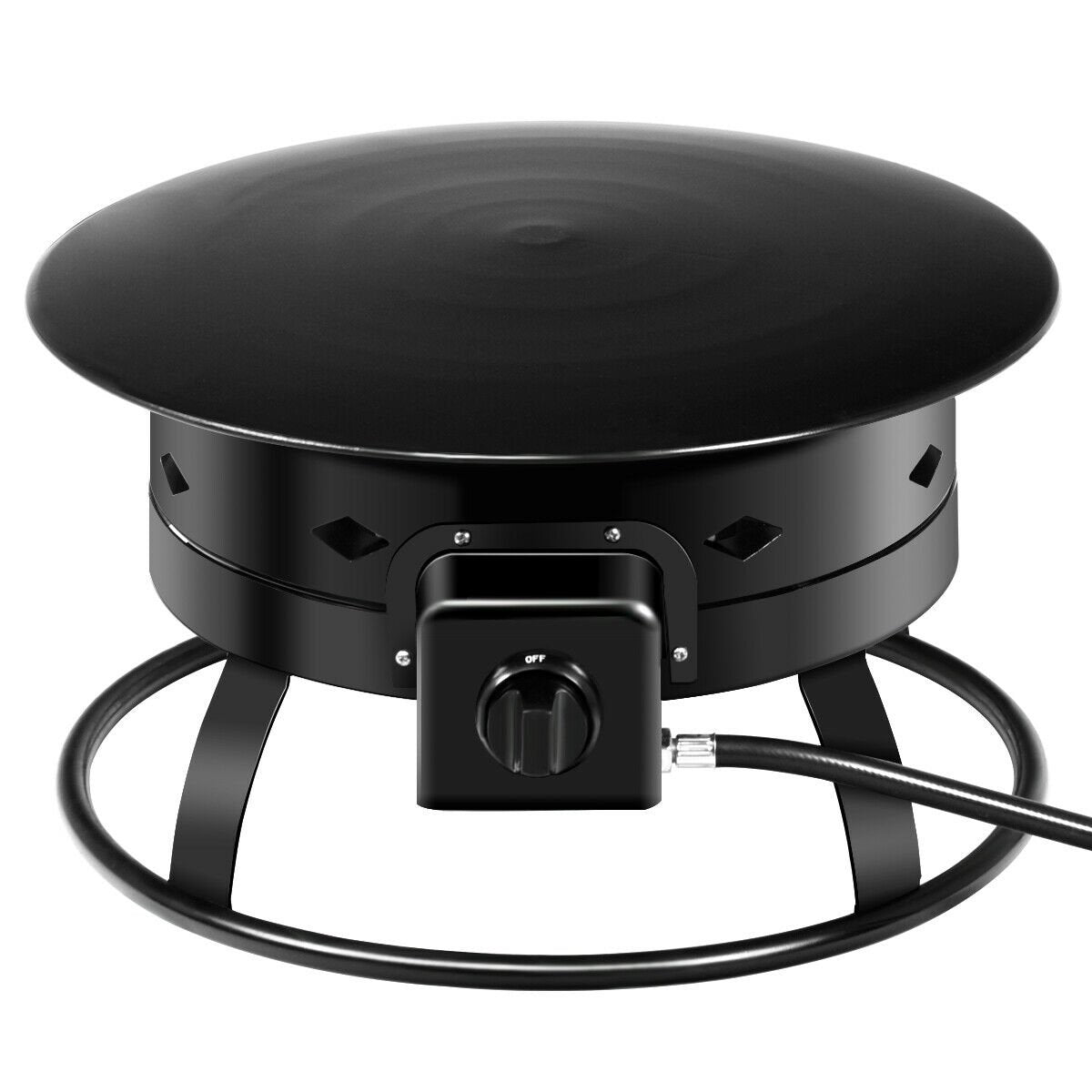 58 000BTU Firebowl Outdoor Portable Propane Gas Fire Pit with Cover and Carry Kit view 7