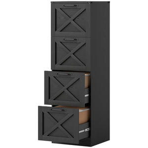 2 Drawer File Cabinet with Silent Slides, Vertical Farmhouse Filing Cabinet Fits Letter/A4 Size Home – view 29