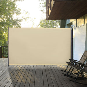 118" x 79" Retractable Side Awning Patio Outdoor Folding Privacy Screen with Resistance to UV Rays & Wind – view 8
