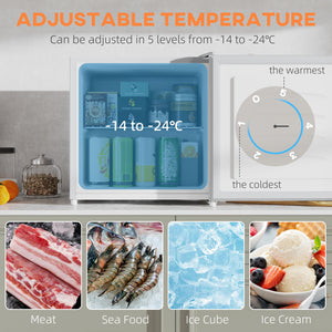 1.1 Cu. Ft. Mini Freezer, Compact Upright Freezer with Reversible Door, Removable Shelf – view 38