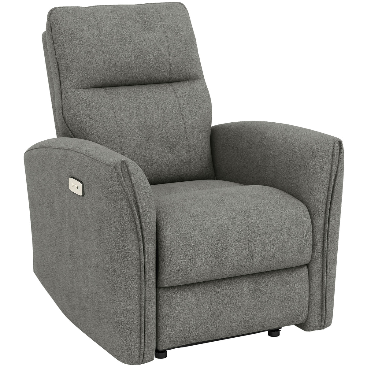 Power Recliner Chair, Dyed Fabric (Like Leathaire) Upholstered Recliner Chair with USB Ports, Footrest – view 15