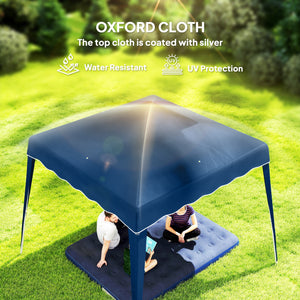 8' x 8' Pop Up Canopy, Outdoor Foldable Tent, Portable Canopy Tent with Carrying Bag for Camping, Party – view 4